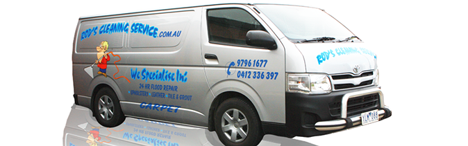 Rod's Cleaning Service van